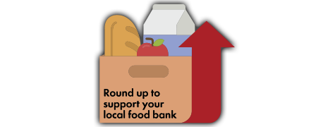 Round up to support your local food bank
